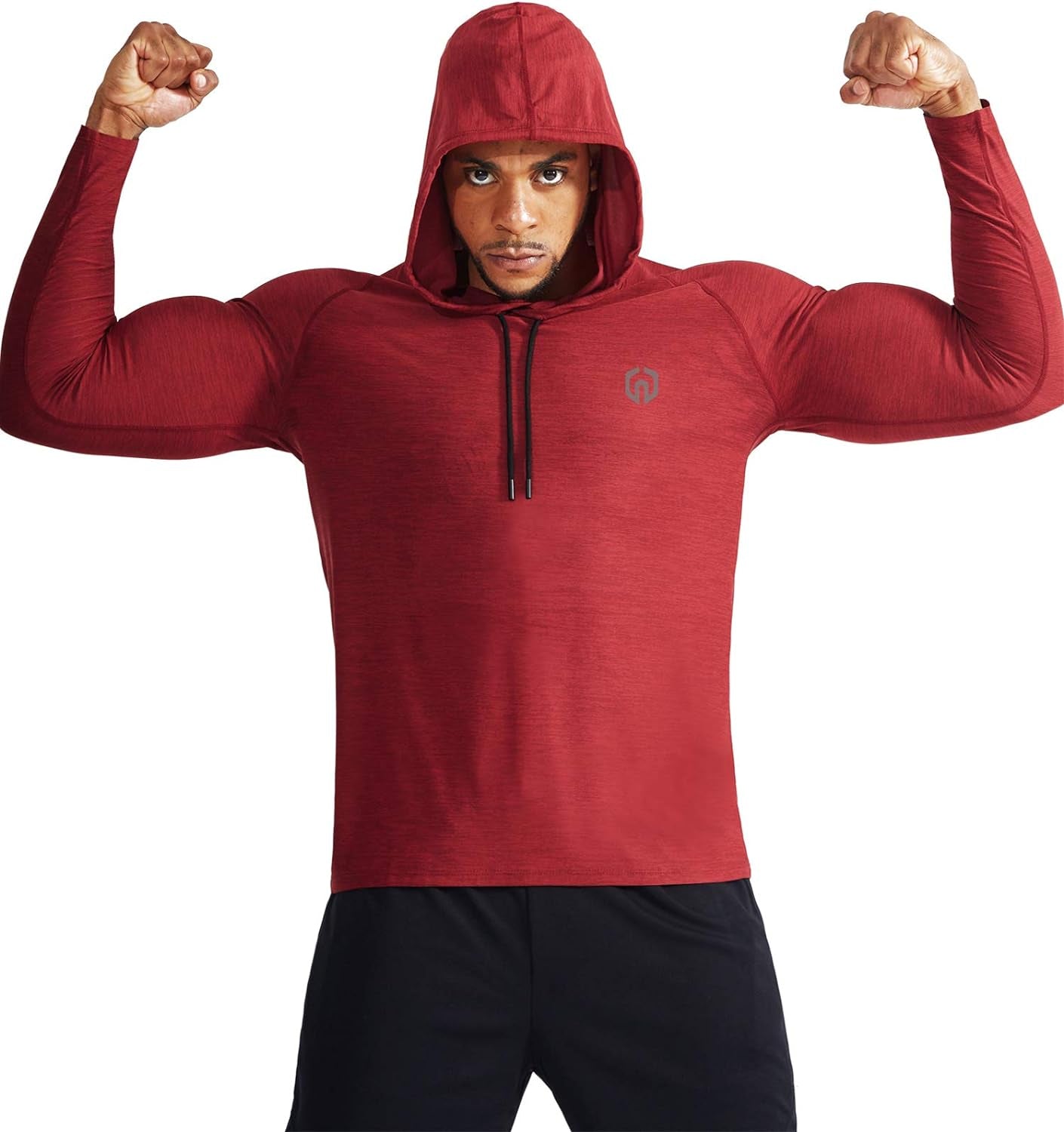 NELEUS Men's Long Sleeve Dry Fit Athletic Hoodie for Workout and Running