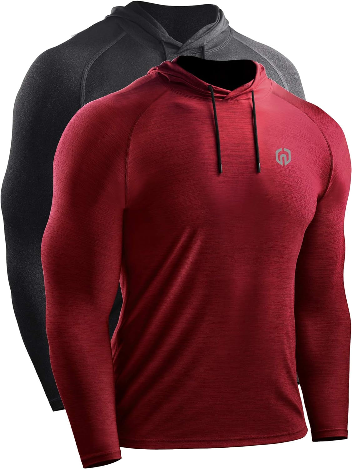 NELEUS Men's Long Sleeve Dry Fit Athletic Hoodie for Workout and Running