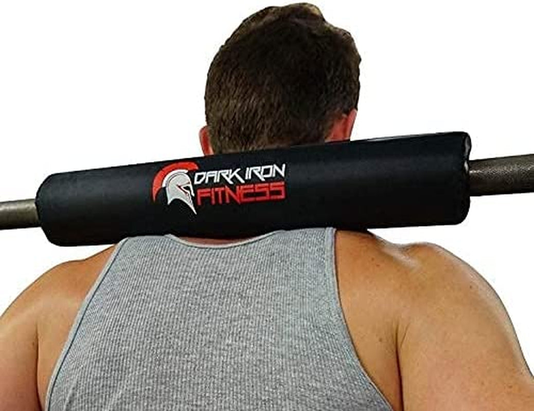 Dark Iron Fitness Barbell Pad - 15-Inch, Extra Thick, Padded Cushion for Squat, Hip Thrust, Weight Training and Lunge Exercises - Squat Rack Accessories﻿