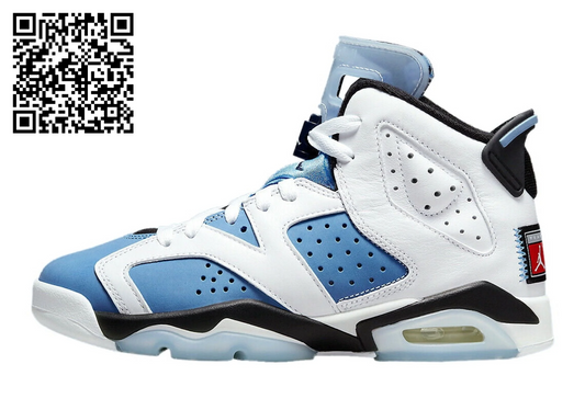 (GS) Air Jordan 6 Retro 'White / UNC University Blue' (2022) 384665-410