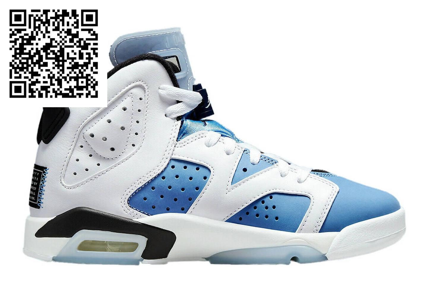 (GS) Air Jordan 6 Retro 'White / UNC University Blue' (2022) 384665-410