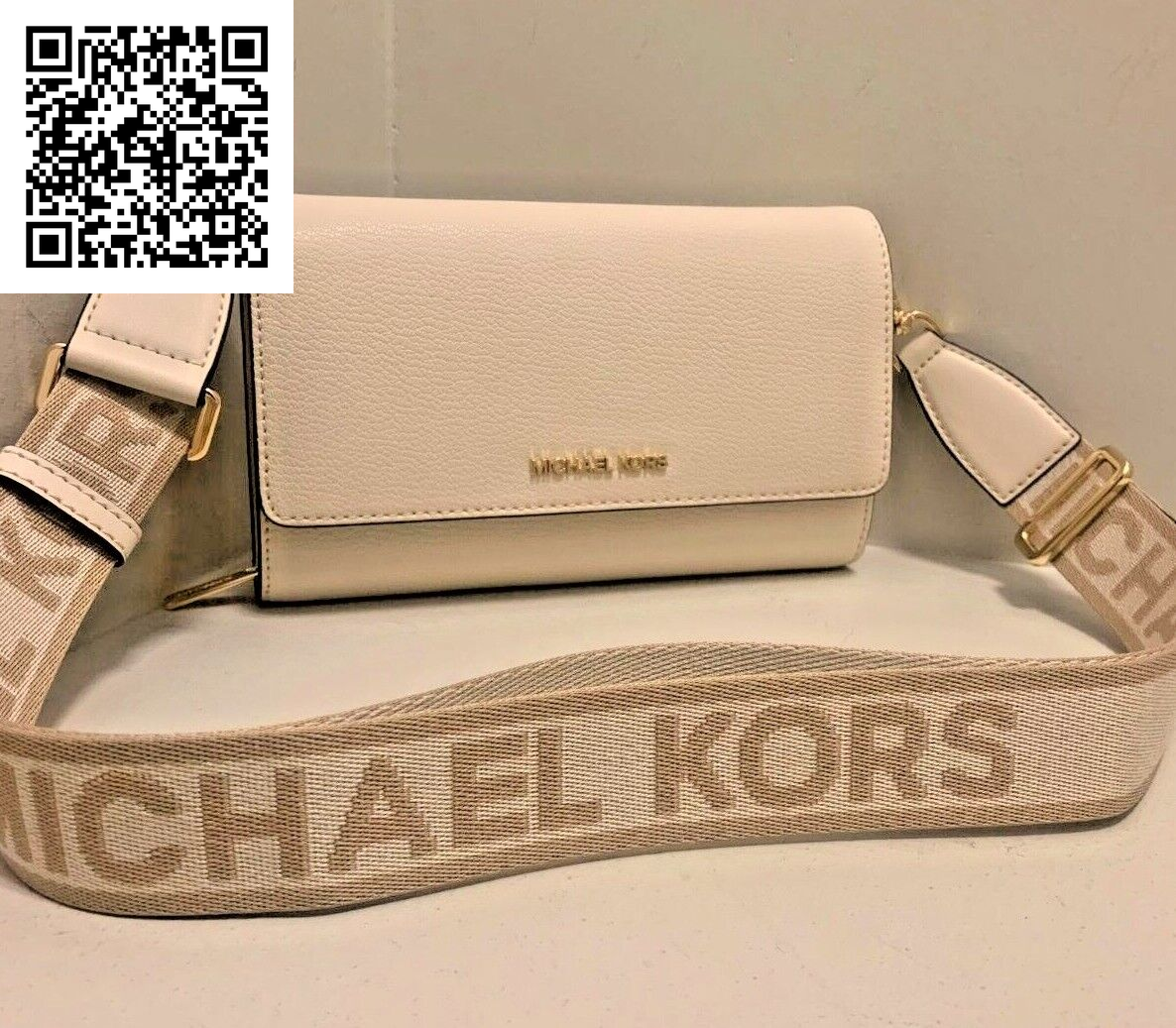 Michael Kors Women Lady Zip around Wallet Crossbody Bag Handbag Messenger Purse