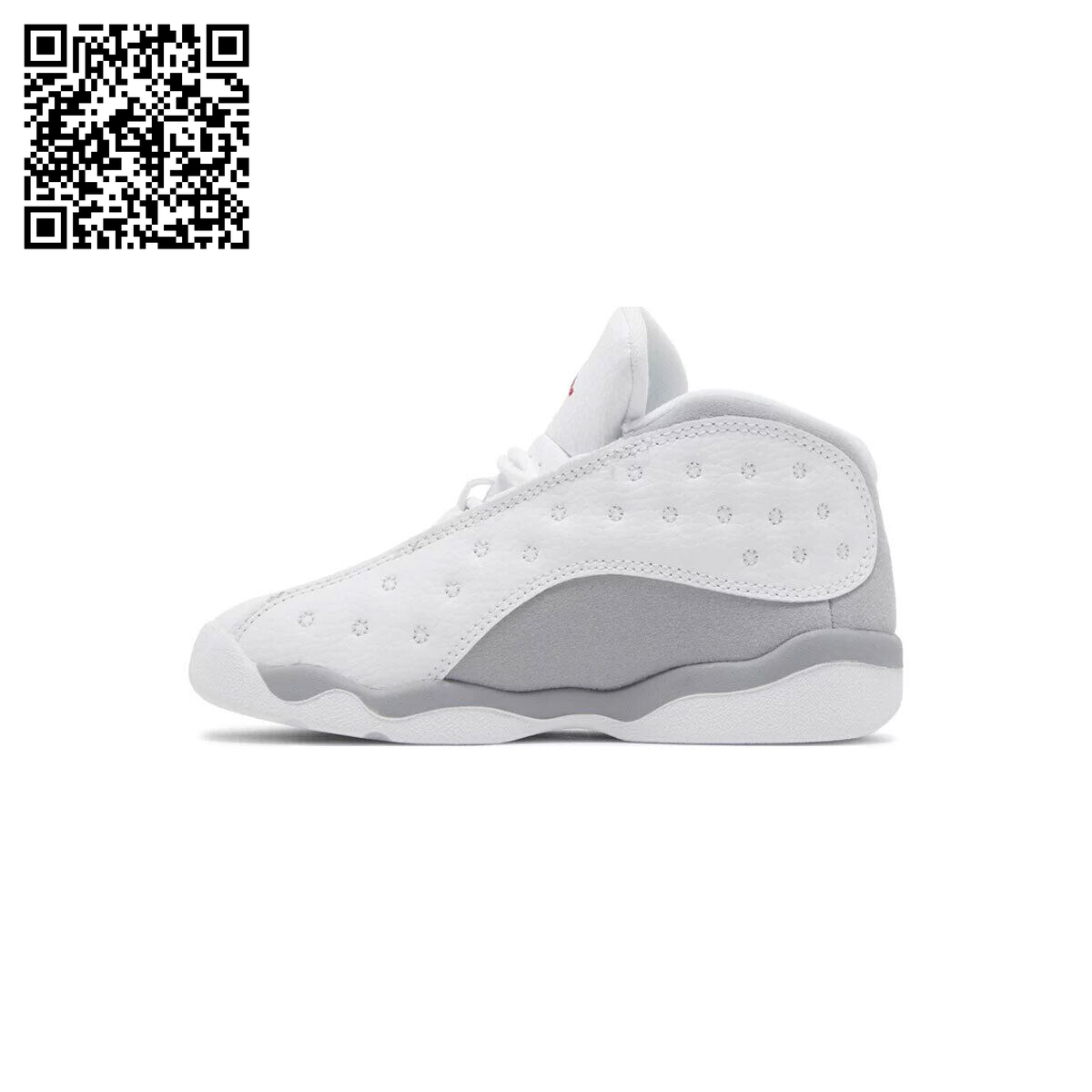 Air Jordan 13 Retro Wolf Grey 2023 Toddler DJ3004-160 White/Red/Gray SZ 1C-3Y