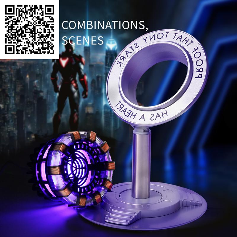 Arc-Reactor Light, Rechargeable Superhero Lamp, Light for Bedroom, Halloween Gift, Iron Tony Has a Heart(Touch/Remote),Luxury Room Decor Accessories,Goth Room Accessories,Male Desk Accessories,Gaming Room Supplies