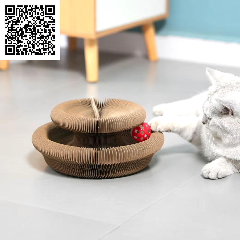 Magic Organ Cat Scratching Board Interactive Scratcher Cat Toy Cat Accordion Toy Cat Grinding Claw Scratching Board Pet Supplies