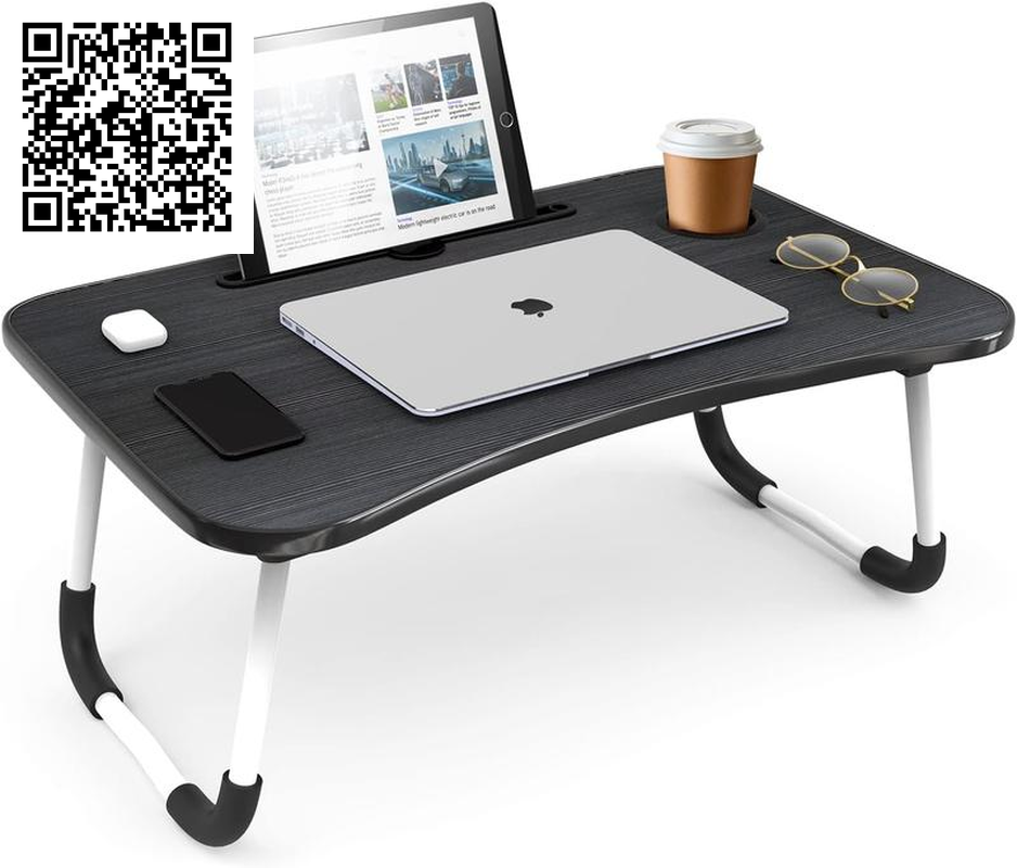 Nestl Lap Desk for Laptop - Foldable Laptop Desk for Bed and Couch, Portable and Lightweight Lap Desk for Bed Breakfast, Working, Reading, and Writing