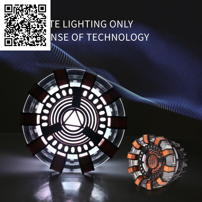 Arc-Reactor Light, Rechargeable Superhero Lamp, Light for Bedroom, Halloween Gift, Iron Tony Has a Heart(Touch/Remote),Luxury Room Decor Accessories,Goth Room Accessories,Male Desk Accessories,Gaming Room Supplies