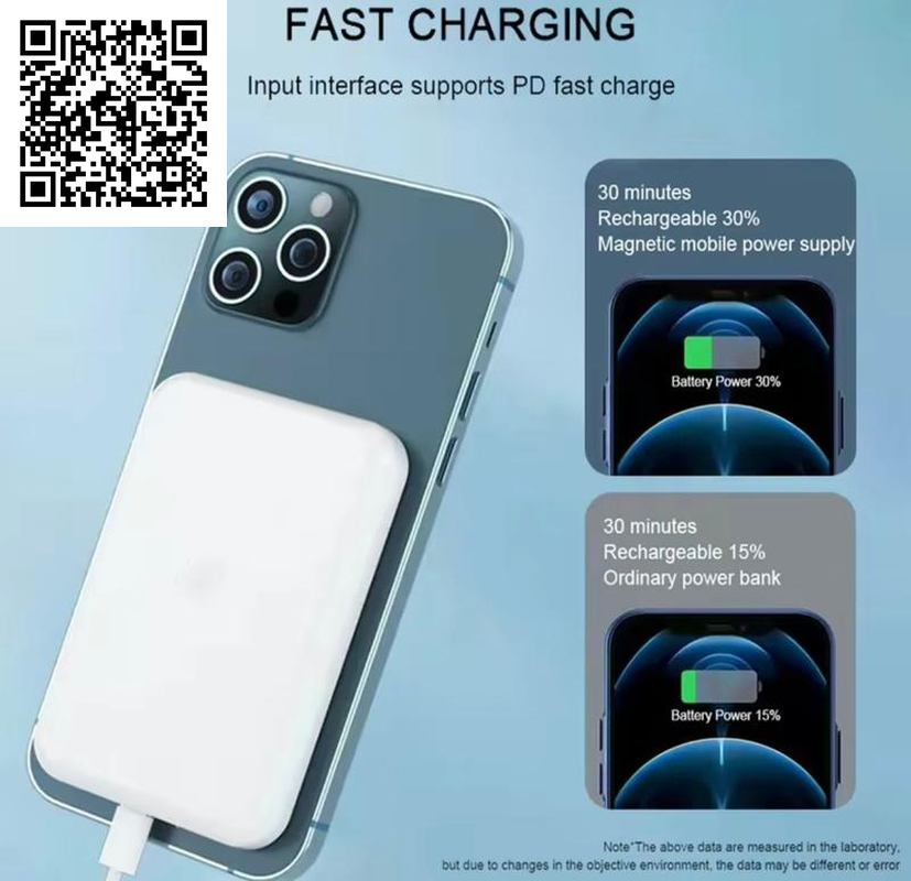 Wireless Magnetic Power Bank for Portable Charger, 5000Mah/10000Mah Charging , Slim Phone Battery Pack for Iphone 16/15/14/13/12/11Promax Smartphone