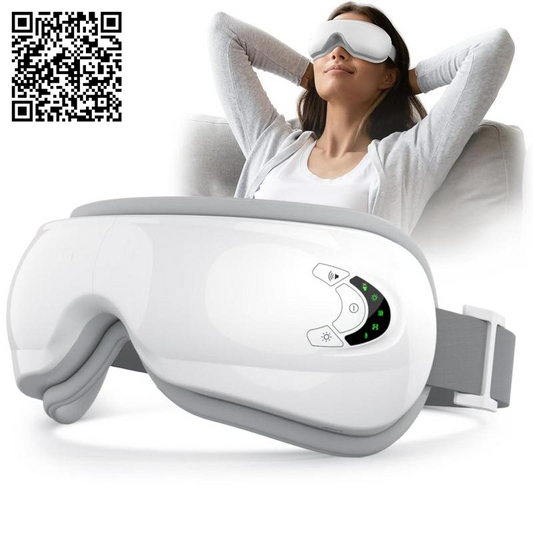 Rechargeable Electric Eye Massager, 1 Box Foldable Eye Massage Tool with 5 Modes for Christmas Gift, Portable Eye Care Instrument for Women & Men, Valentine'S Day Gift