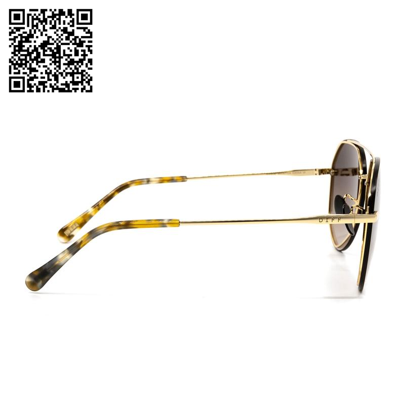 LENOX - GOLD + SEA TORTOISE TIPS + BROWN GRADIENT SUNGLASSES