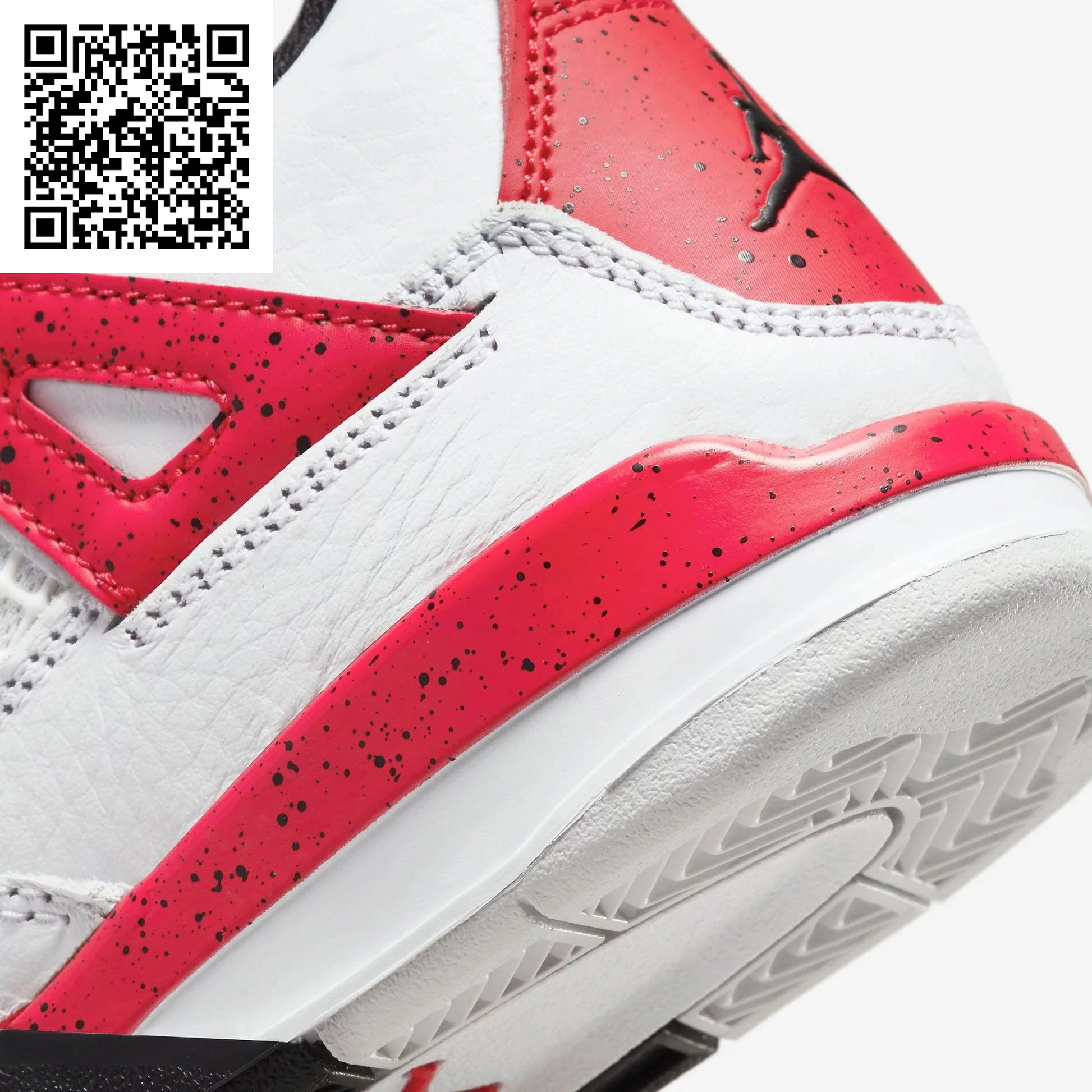 Little Kid'S Jordan 4 Retro White/Fire Red-Black (BQ7669 161) - 13