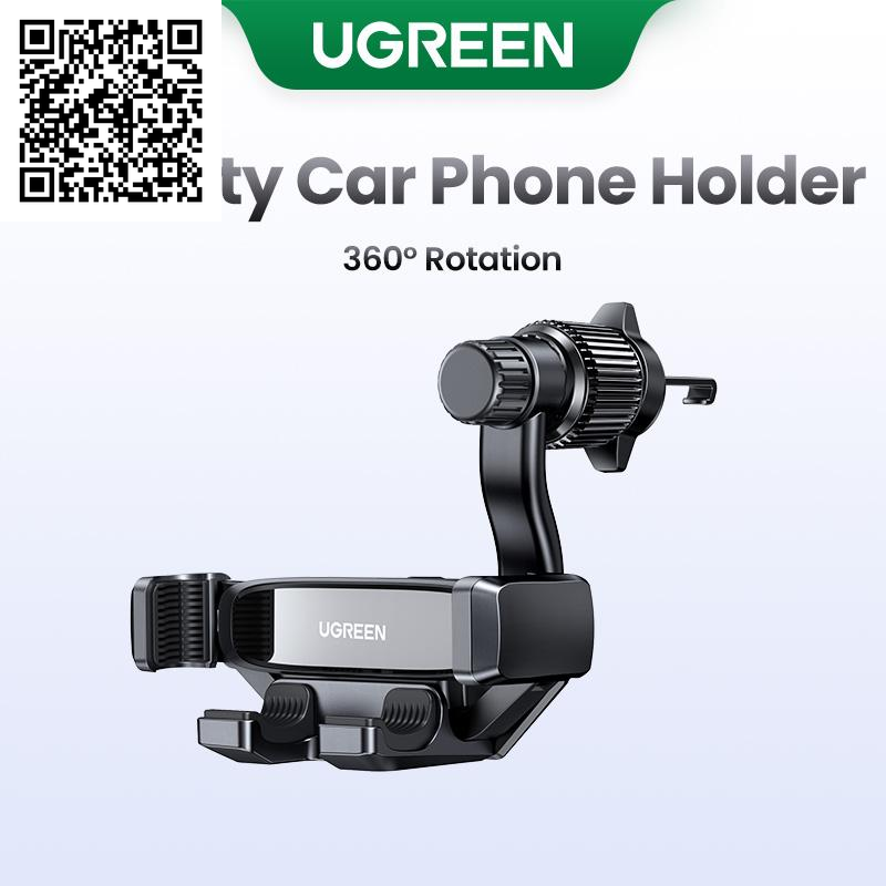 UGREEN Car Phone Holder 360 Degree Rotated Gravity Air Vent Phone Mount, Universal Smartphone Holder, Compatible with Iphone 15, Galaxy S24, 360 Rotation Cellphone