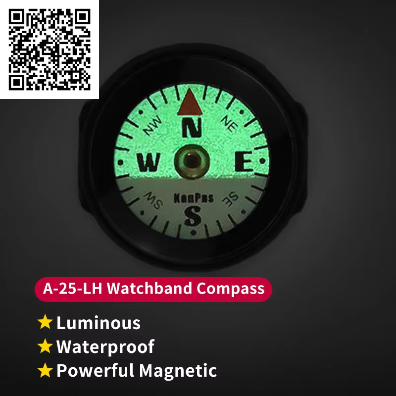 KANPAS High Quality Wrist Band Compass/Watch Compass / Super Luminous Compass