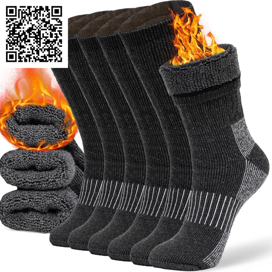 Merino Wool Socks Casual Warm Socks for Winter Cozy Boot Socks for Men & Women