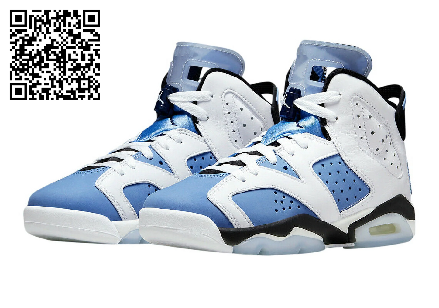 (GS) Air Jordan 6 Retro 'White / UNC University Blue' (2022) 384665-410