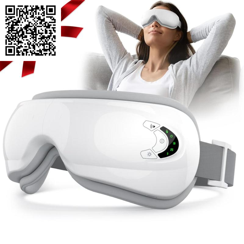 Rechargeable Electric Eye Massager, 1 Box Foldable Eye Massage Tool with 5 Modes for Christmas Gift, Portable Eye Care Instrument for Women & Men, Valentine'S Day Gift