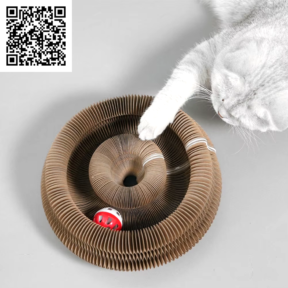 Magic Organ Cat Scratching Board Interactive Scratcher Cat Toy Cat Accordion Toy Cat Grinding Claw Scratching Board Pet Supplies